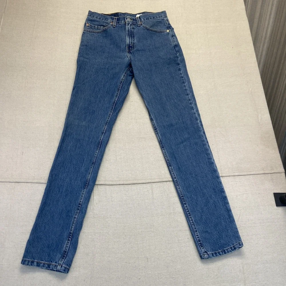 Levis 512 Jeans Mens 30 x 34 Slim Fit Tapered Leg Blue Denim 90s Vintage